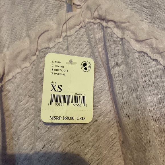 Free People Sand Storm Top Flounce Ethereal Size XSmall NWT - Picture 11 of 14